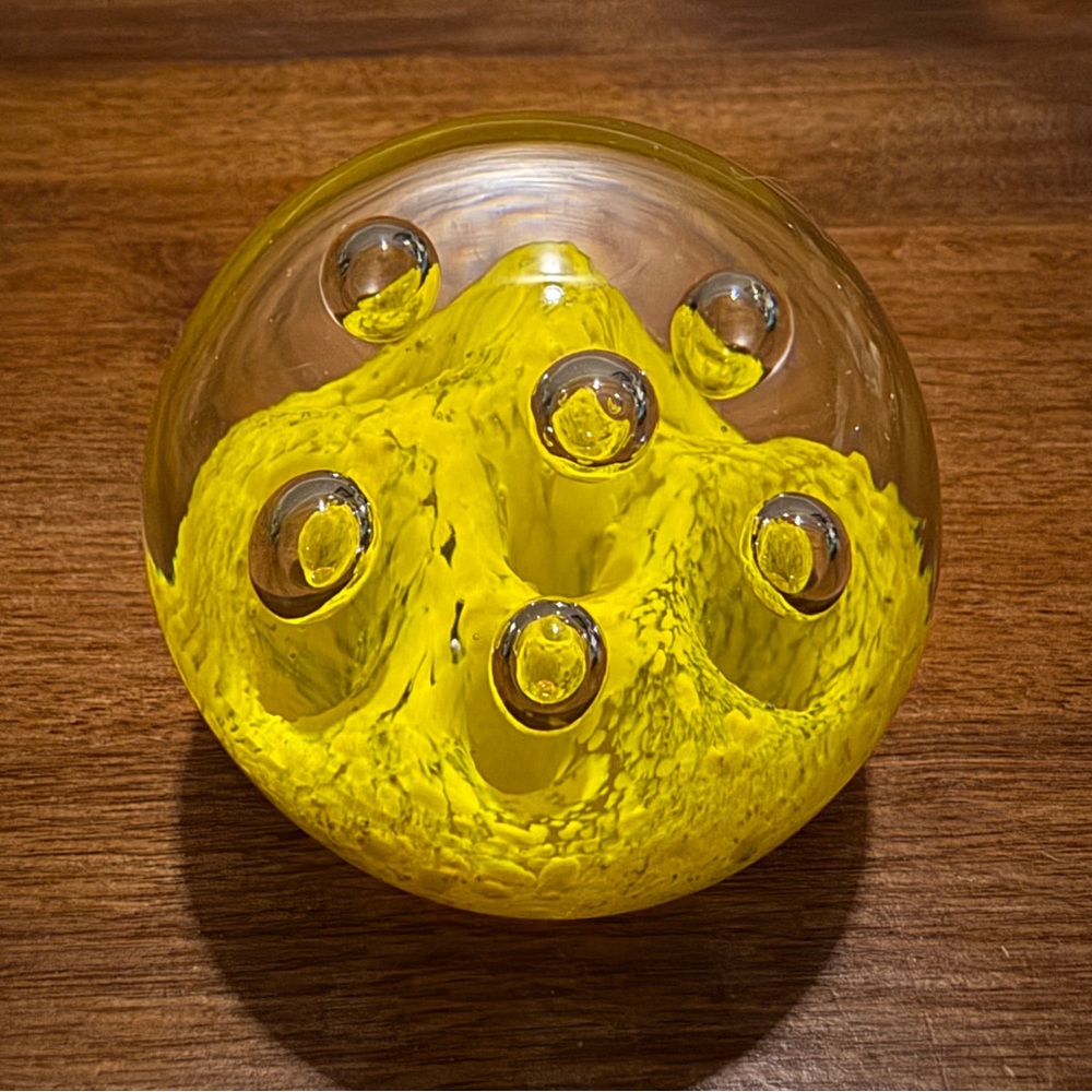 7. Glass Paperweight Collectible